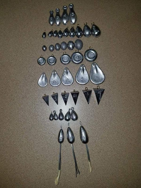 Discount fishing sinkers Various sizes and types for Sale in TX