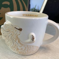 Starbucks 2023 Mermaid Goddess White 12oz Mug Cup Set