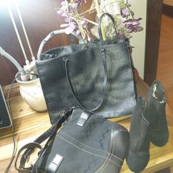 Need Gone Asap !!!! Coach Bag , Kenneth Cole Ankle Boots And Steven Madden Purse 