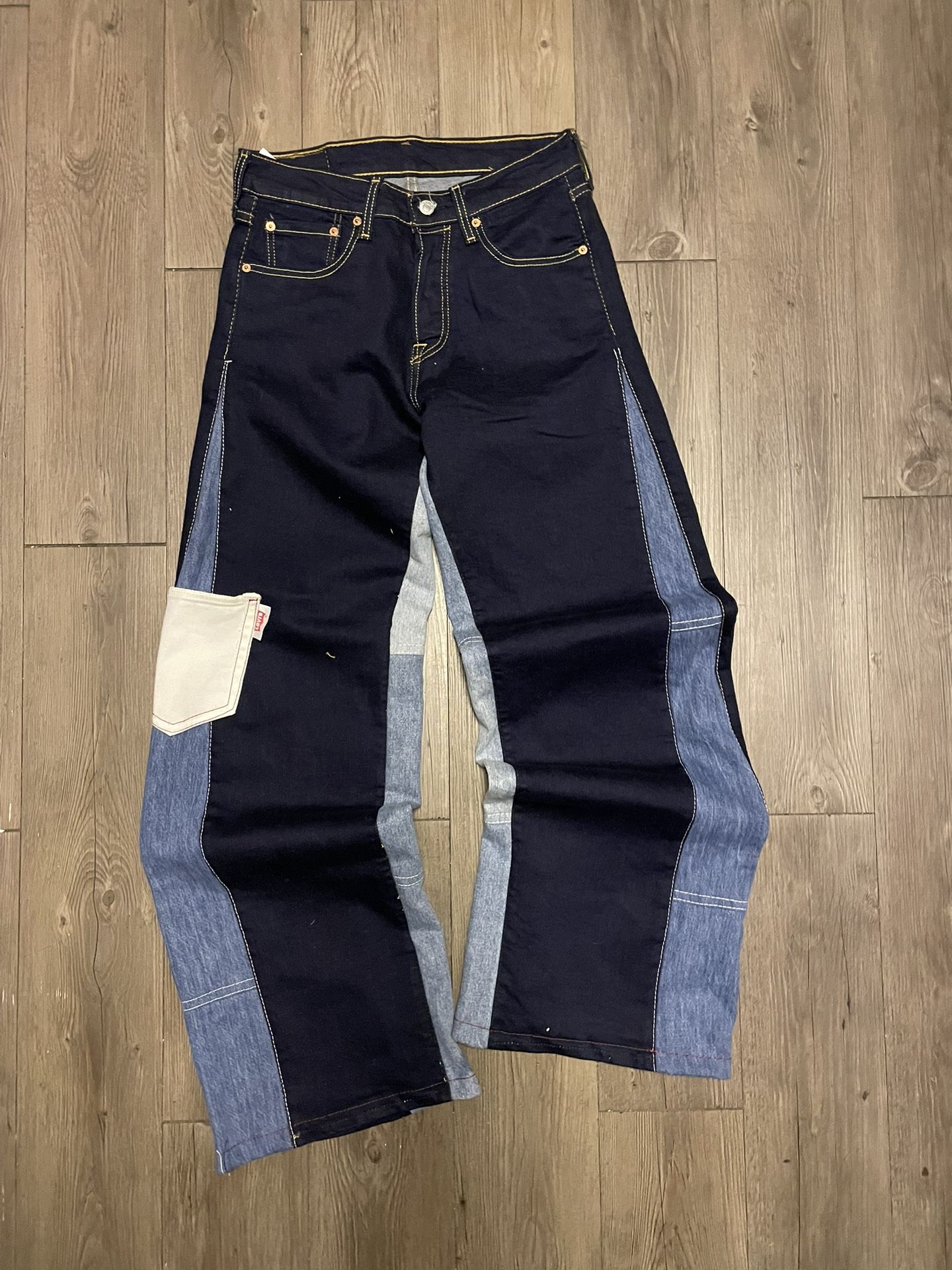 Custom Baggy Blue Pants