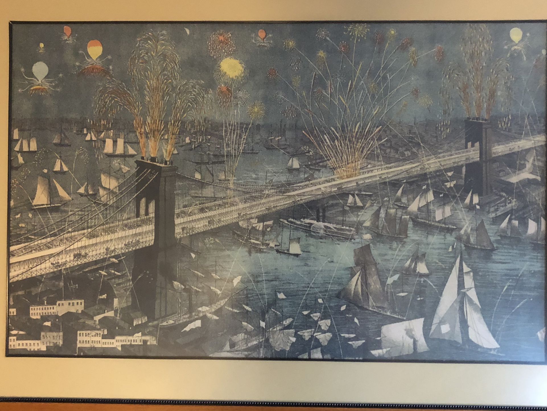 Exquisite Brooklyn Bridge Framed Poster