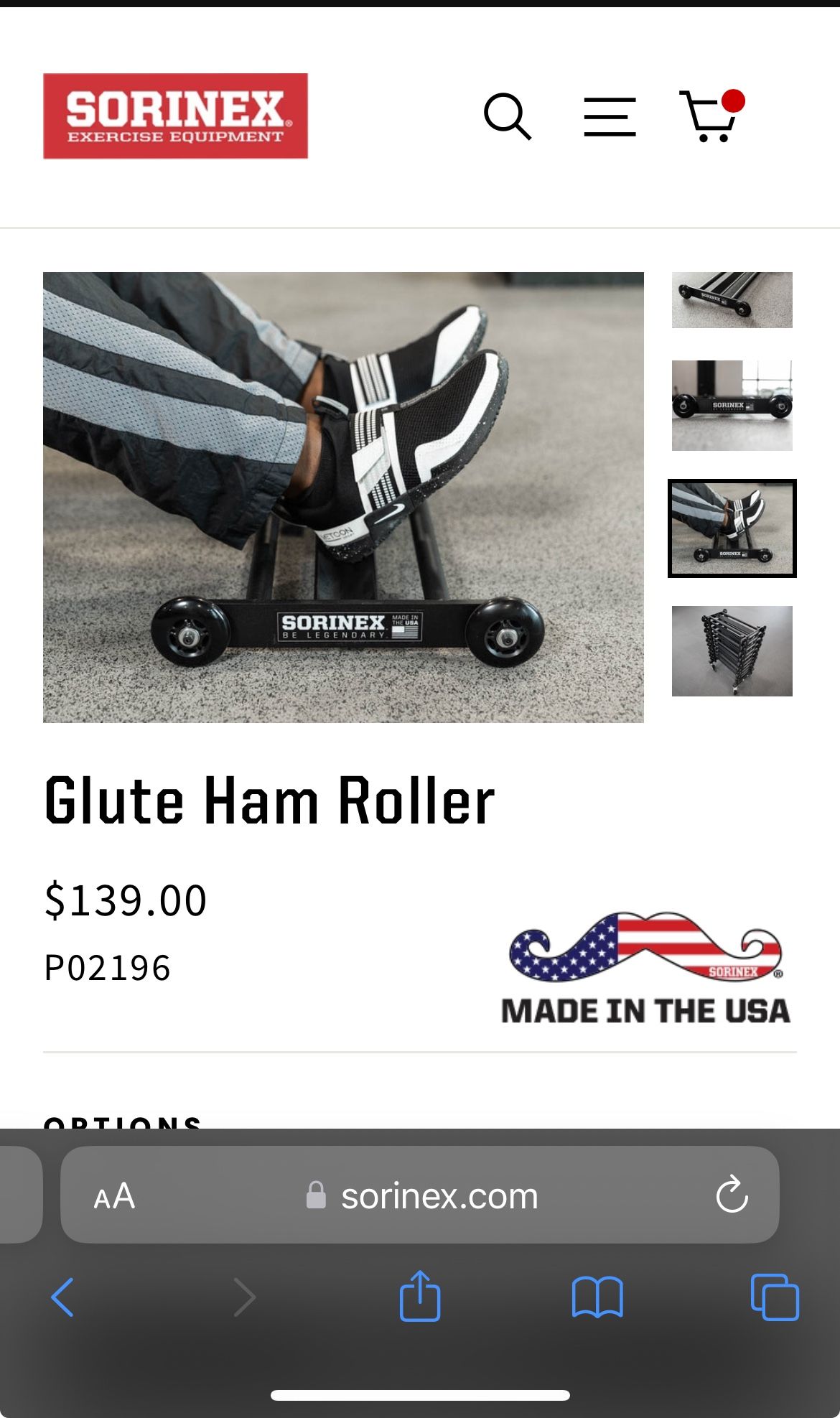 Glute Ham & Ab Roller (Sorinex brand)