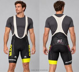 Volea Cycling Bib Shorts Black Yellow