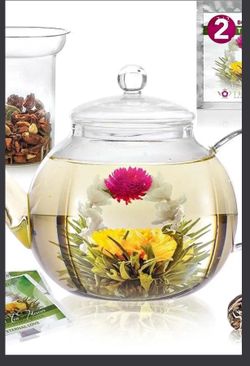 Teabloom - Teabloom Stovetop & Microwave Safe Glass Teapot $39
