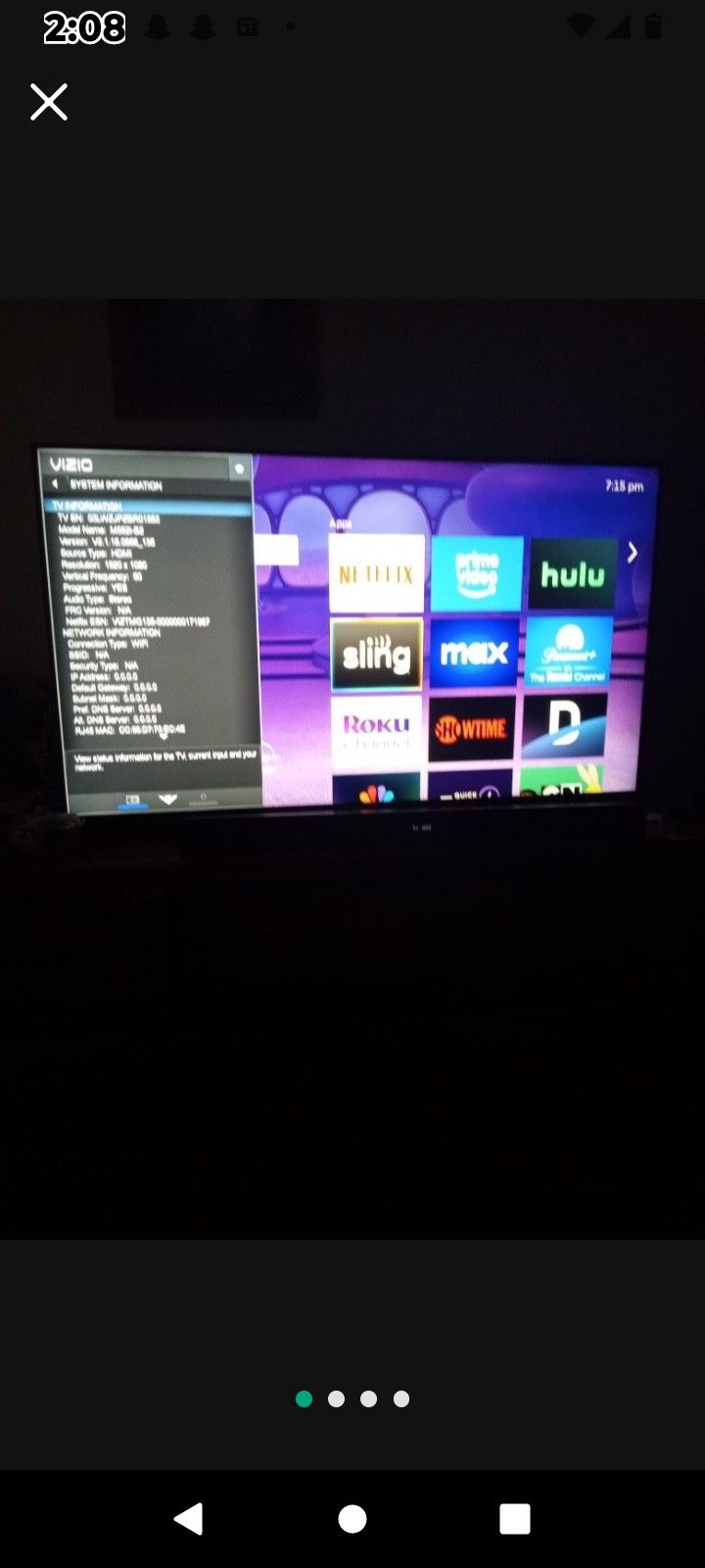 55 Inch Vizio.
