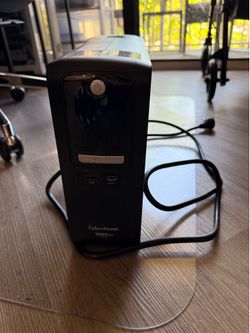Cyber power battery back up and surge protector