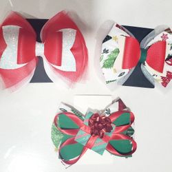 Christmas Handmade Hair Bows