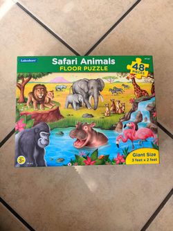 Giant size lakeshore floor puzzle