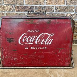Vintage 1950’s Coca-Cola Metal Cooler
