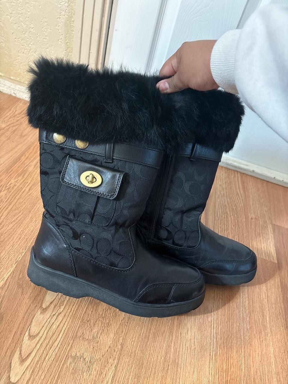 Coach Fur Boots 