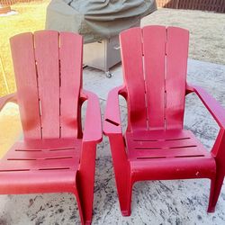 Set of Red Chairs