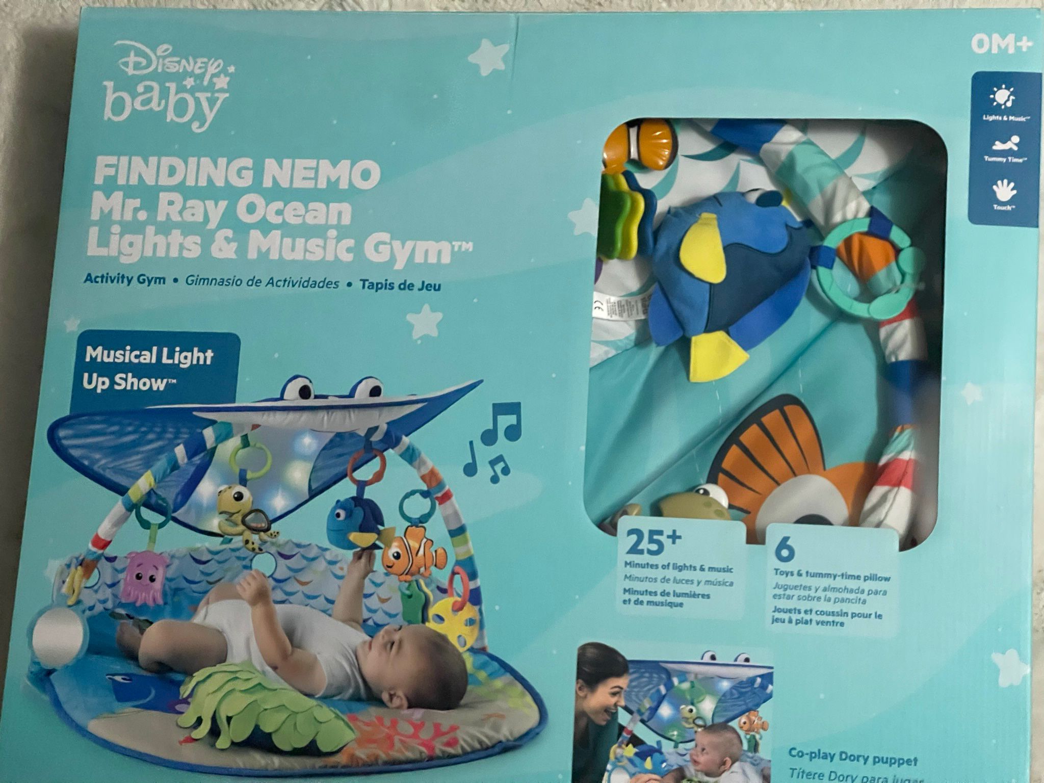 Bright Starts Disney Baby Finding Nemo Mr. Ray Ocean Lights & Music Gym