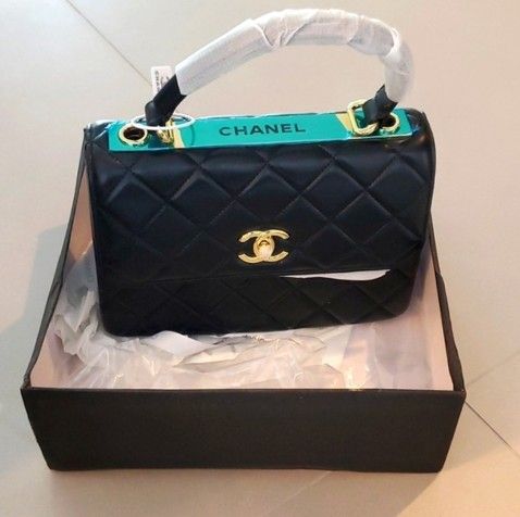 NWT! Chanel Black Leather Classic Bag