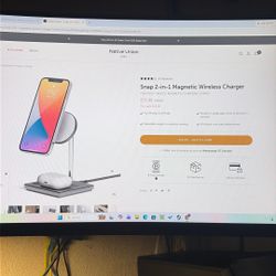 Native Union Snap 2 In 1 Magnetic Wireless Charger Used