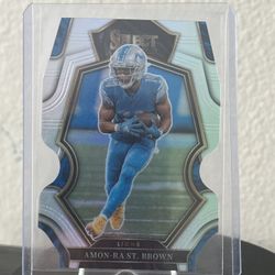 2022 Select Die-cut Silver Amon Ra St. Brown 