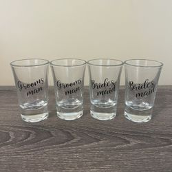 Bridesmaids & Groomsmen Shot glasses