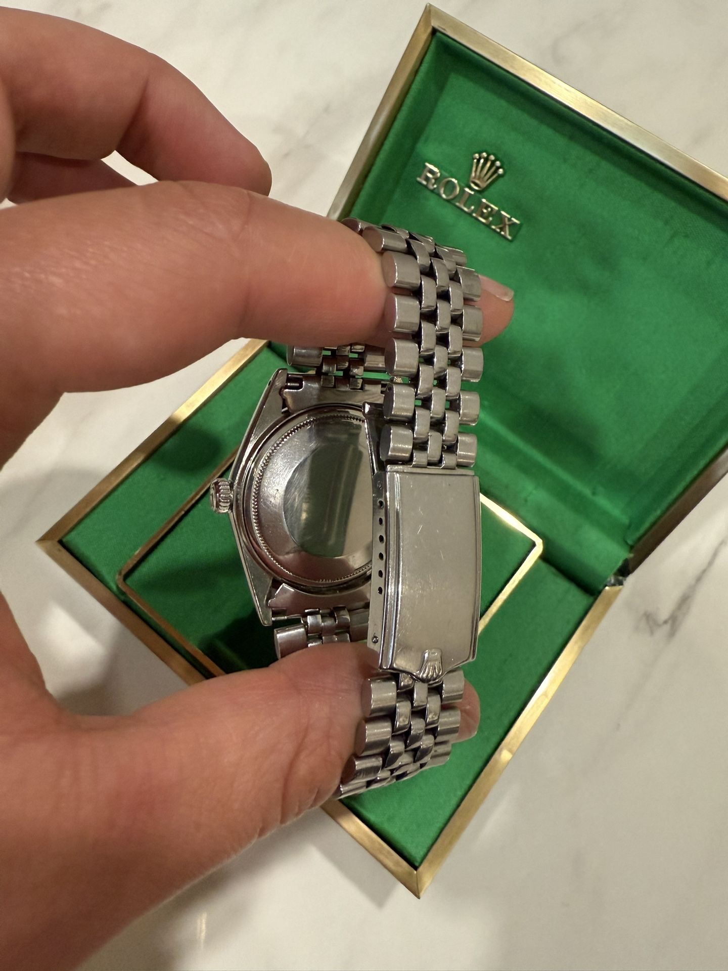 Rolex Datejust Ref. 1603 – Black Dial, Full Set (1973)