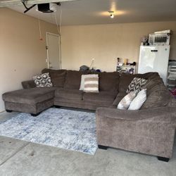 Large Brown Sectional 