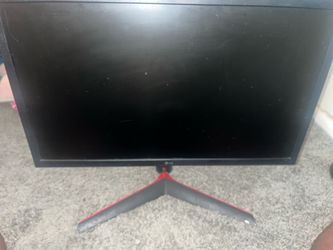LG Gaming Monitor Black and Red