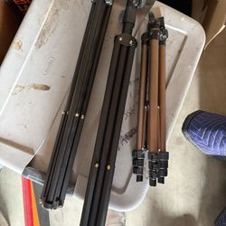 3x Camera Stands Tripods 