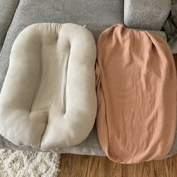 Snuggle Me Organic Lounger with Muslin Cover