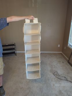 Collapsible storage (can hang from closet bar)