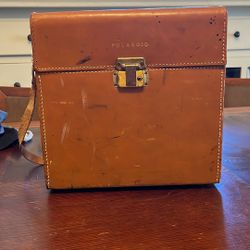 Vintage Polaroid 800 Leather Camera Case/Box