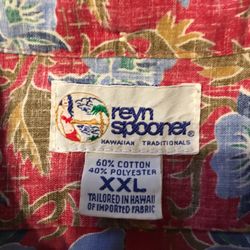 Reyn Spooner Short Sleeve Mens Hawaiian Shirt