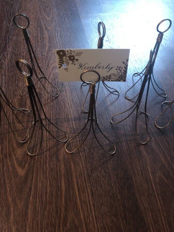 BHLDN Brass table card number / place card holder