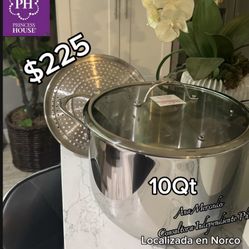 Princess House Olla Vaporera 10Qt Con Disco Steamer pot