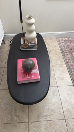 Black Oval Coffee Table