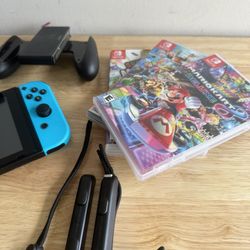 Nintendo Switch Console And 3 Games