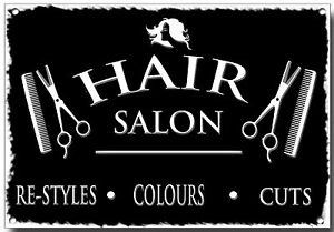 Hair Salon Decal Signs