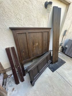 Twin Panel Bed Brown