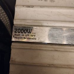 Car Amplifier  2000 Watts Or Best Offer