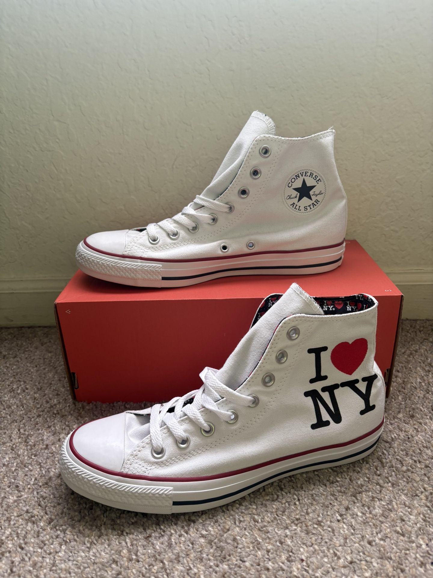 Converse high top size 8 men & 10 women