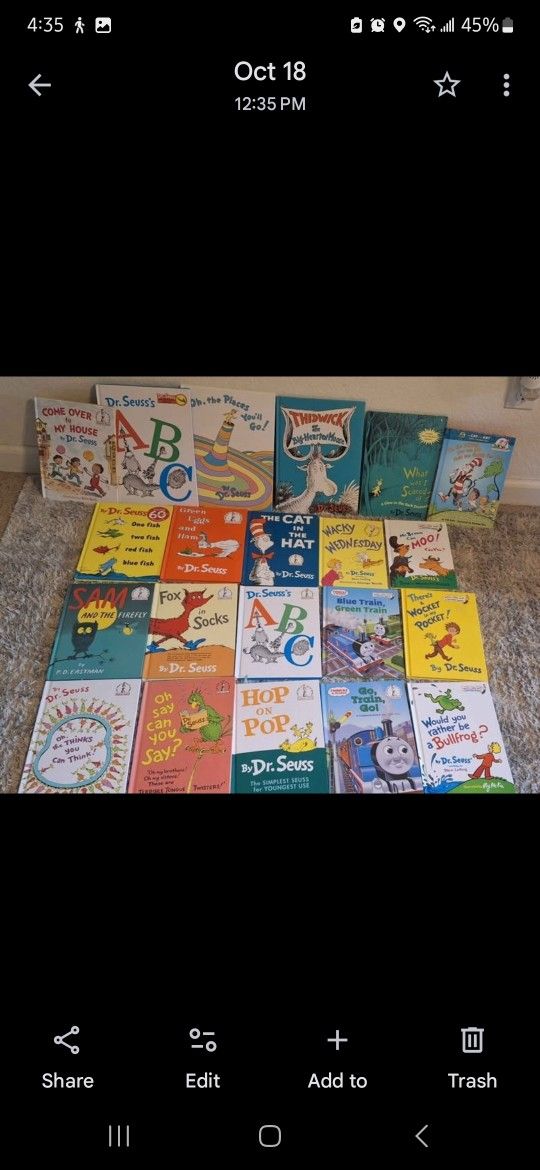 Dr Suess book Lot