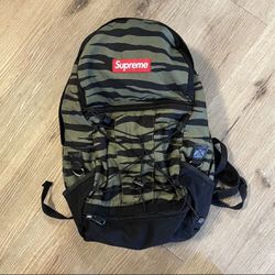 Supreme x Cross XXX - Zebra Camo Backpack (SS11) - Olive - Used