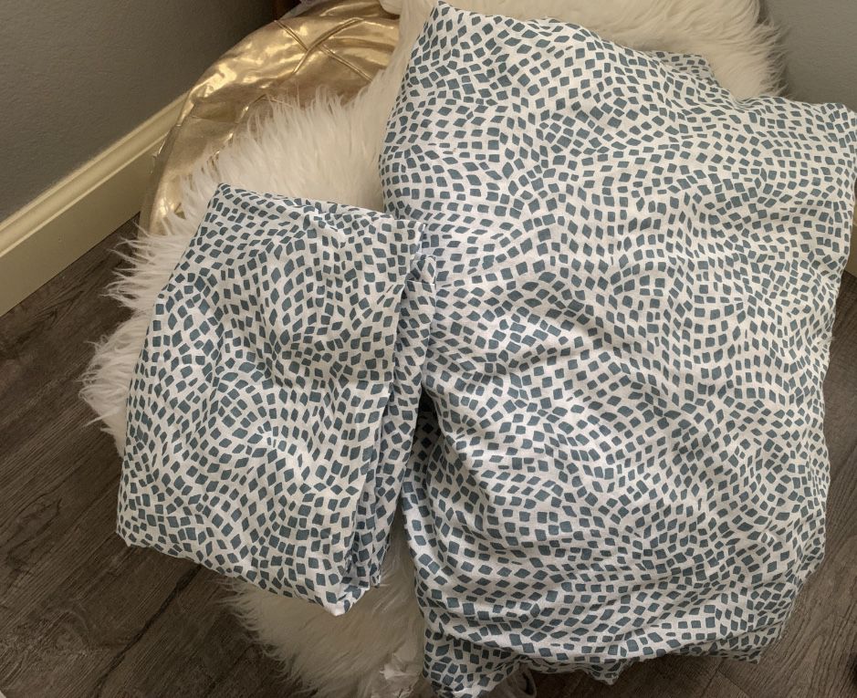 IKEA- full size duvet and pillowcase cover