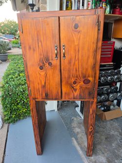 Wood Shelf Size 59 H 26 w end 24 dip