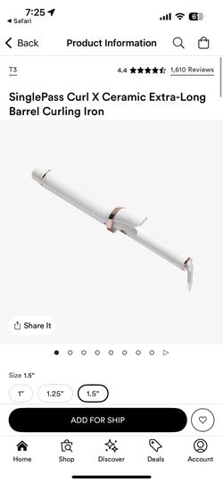 T3 SinglePass Curl X Extra-Long Barrel 1.5"