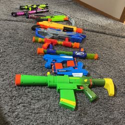 10 Nerf Guns