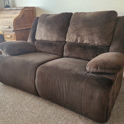 Soft Chocolate Reclining Sofa & Loveseat