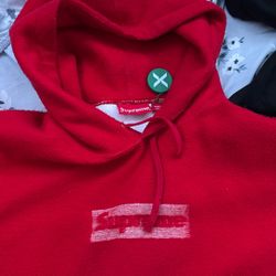 Supreme Red Hoodie Reversible 