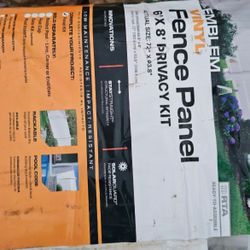 Vynil White Fencing 6ftx8ft 