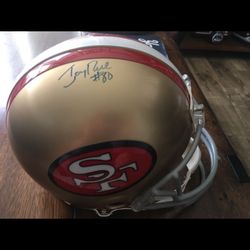 Jerry Rice Autographed Authentic Helmet