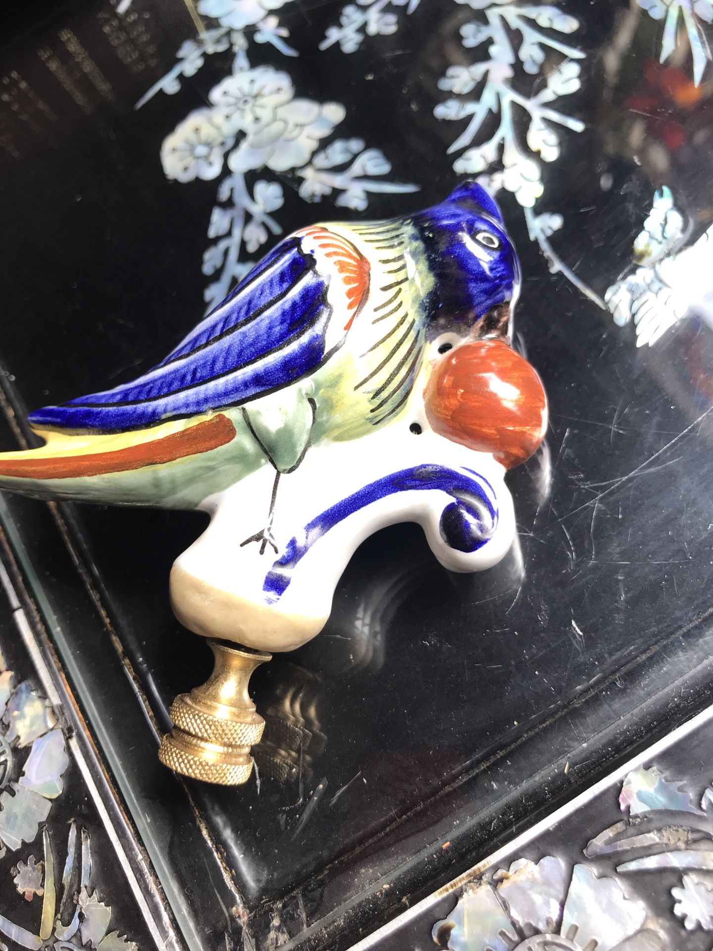 ITALIAN ANTIQUE LAMP FINIAL