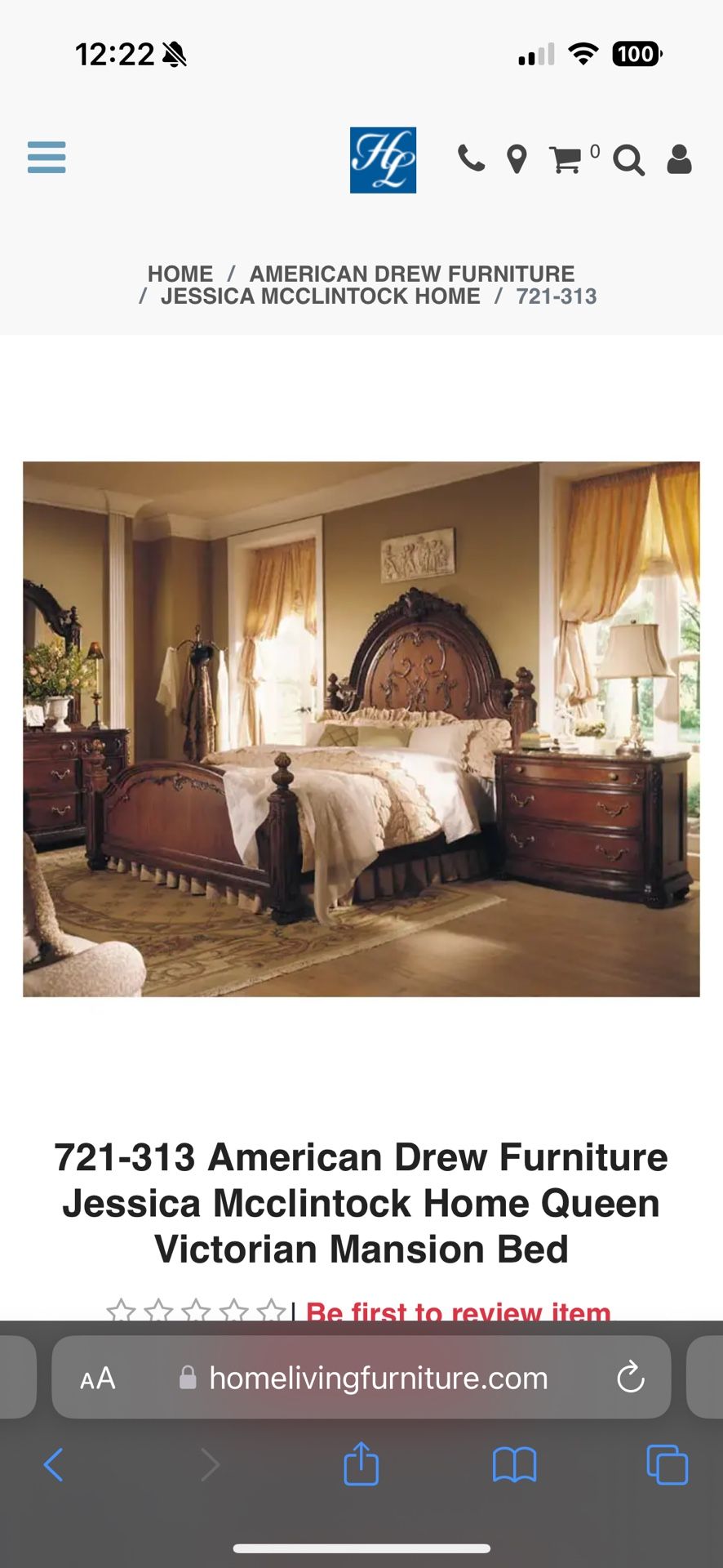 Bedroom Set (Jessica McClintock “Romance Collection”)