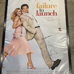 Failure To Launch Cast Signed Movie Promo Poster Matthew M
