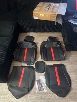 bgucar Leather Seat Covers for Toyota Tacoma 2005-2015
